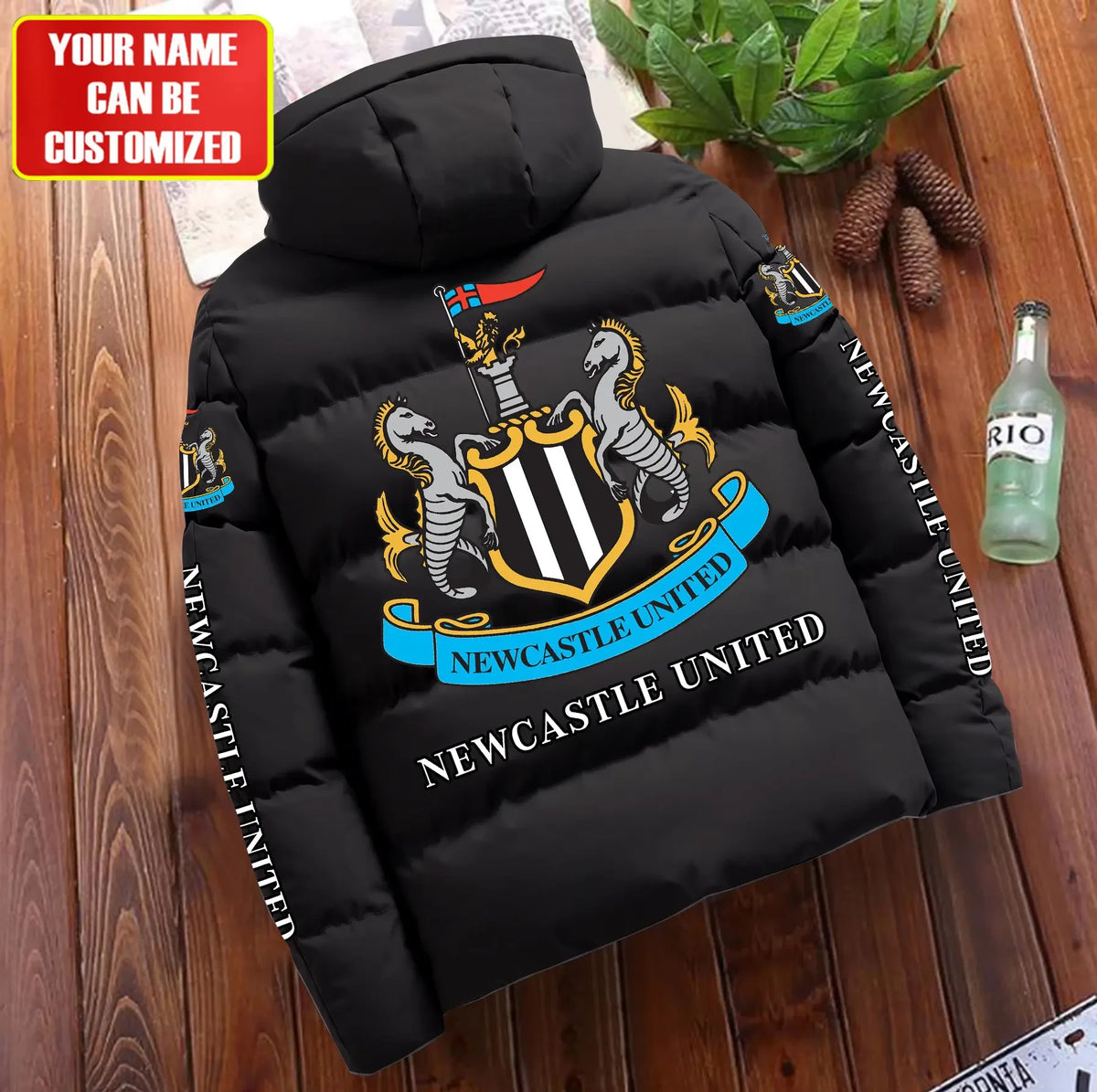 Personalized Newcastle United Puffer Jacket With Hood S081106