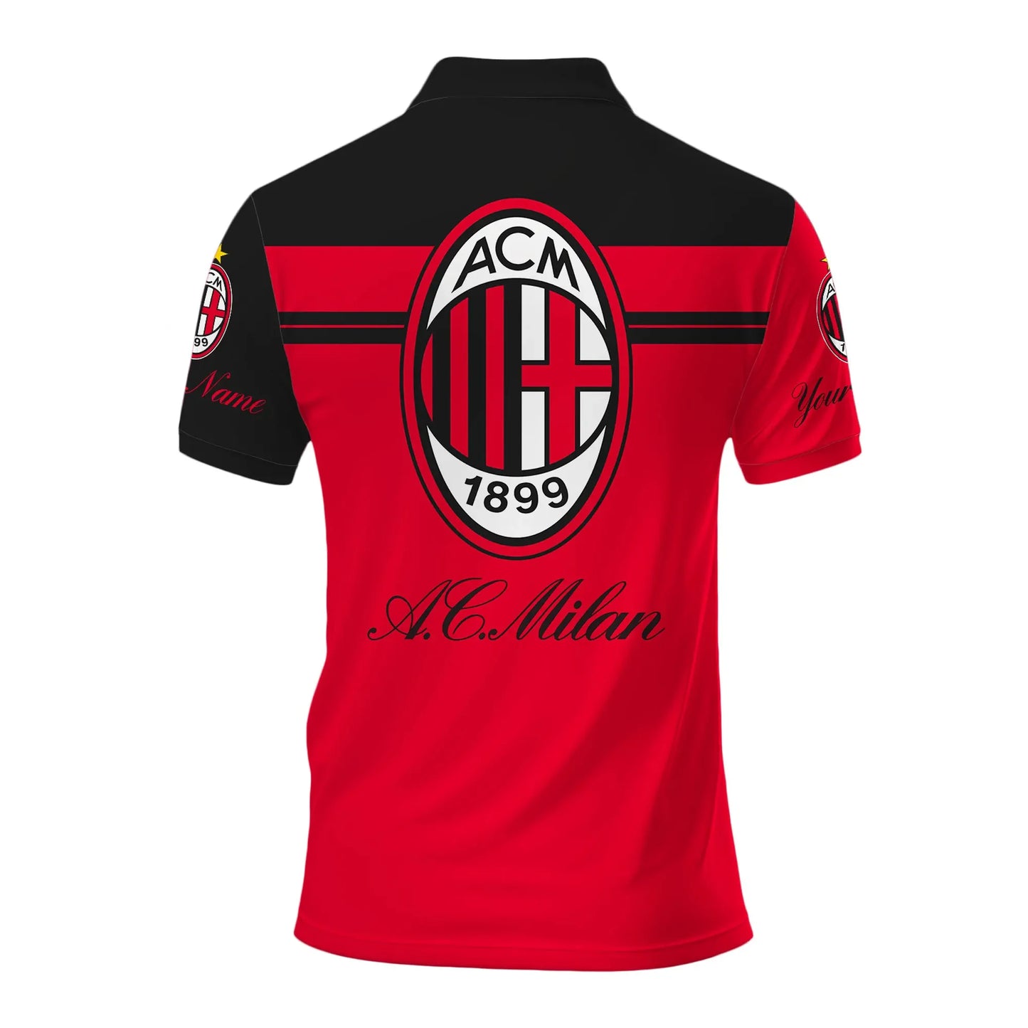 Personalized AC Milan 3D Full Printing Set , AC Milan Shirt , Hoodie , Short , Polo ,hawaii S071107