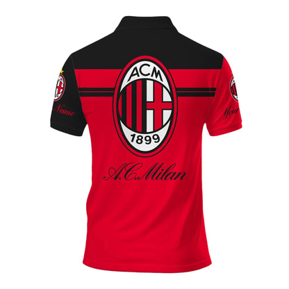 Personalized AC Milan 3D Full Printing Set , AC Milan Shirt , Hoodie , Short , Polo ,hawaii S071107