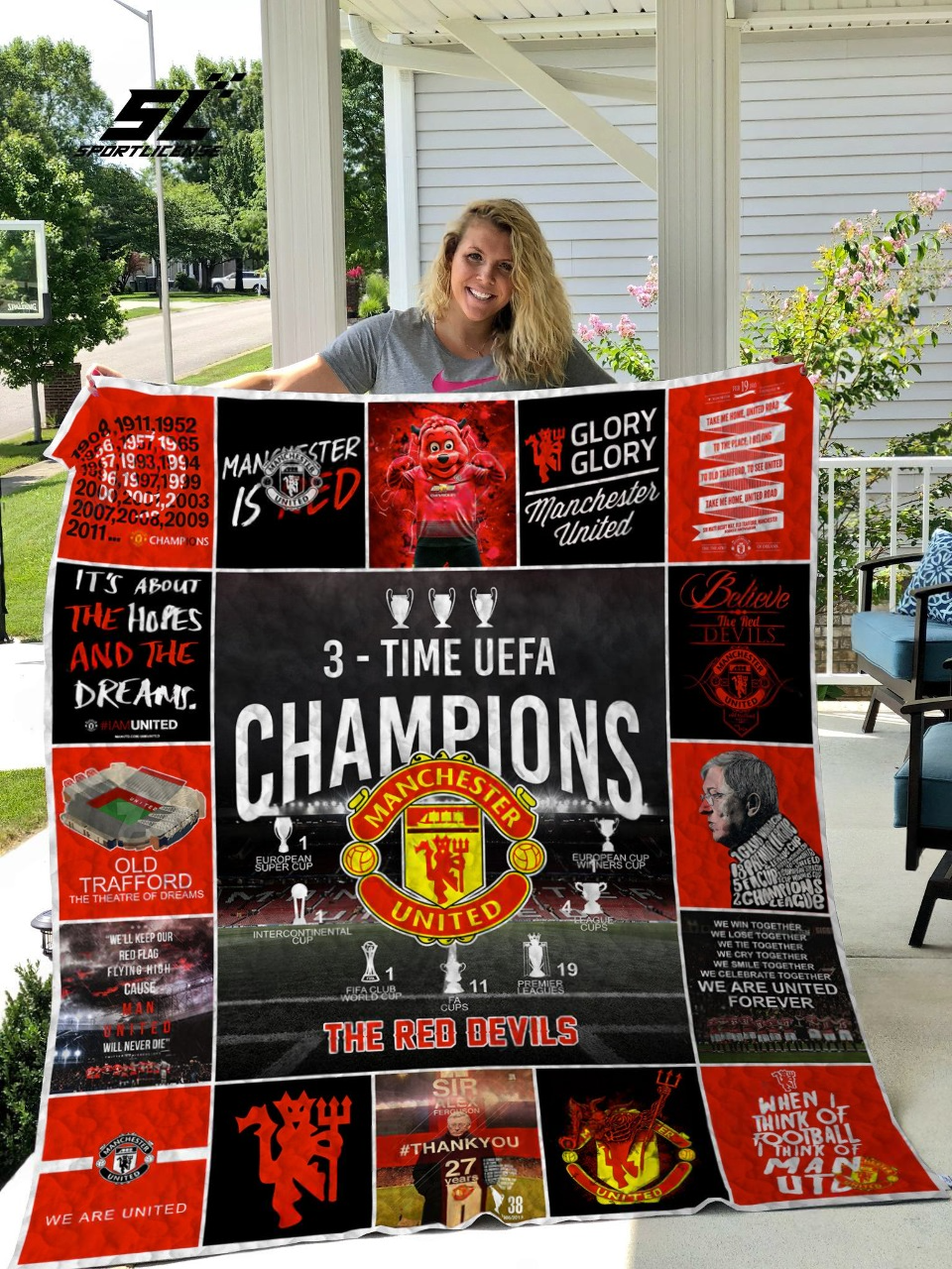 Manchester United Q3 Quilt Blanket , Quilt set , Bedroom Decor , Quilting