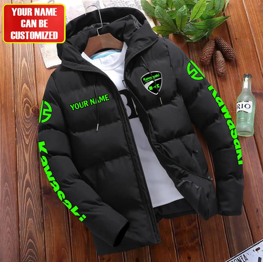 Personalized KW Racing Team Puffer Jacket With Hood Q111101