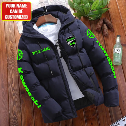 Personalized KW Racing Team Puffer Jacket With Hood Q111101