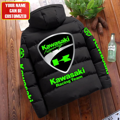 Personalized KW Racing Team Puffer Jacket With Hood Q111101