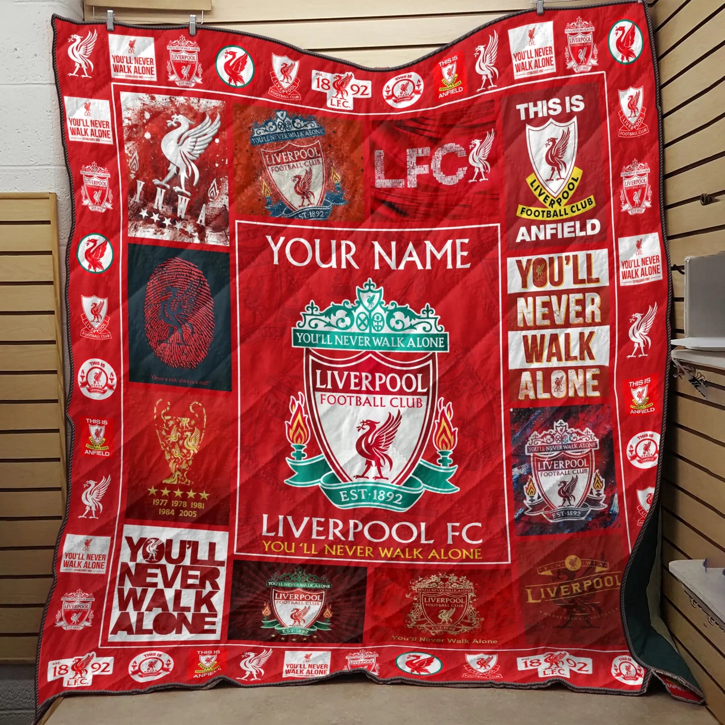 Liverpool You'll Never Walk Alone Quilt Blanket , Quilt set , Bedroom Decor , Quilting Q111104