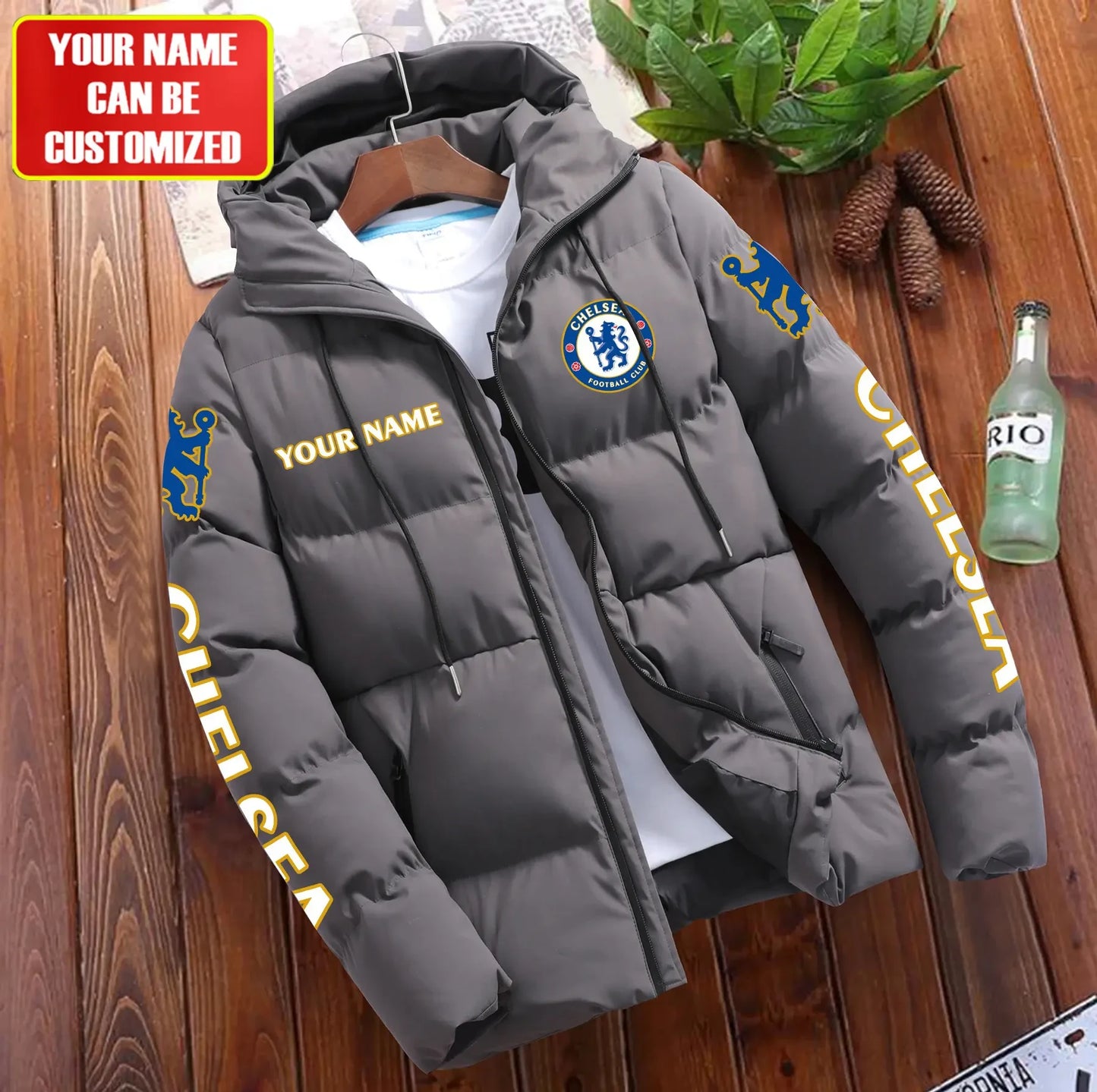 Personalized Chelsea Puffer Jacket With Hood S091105