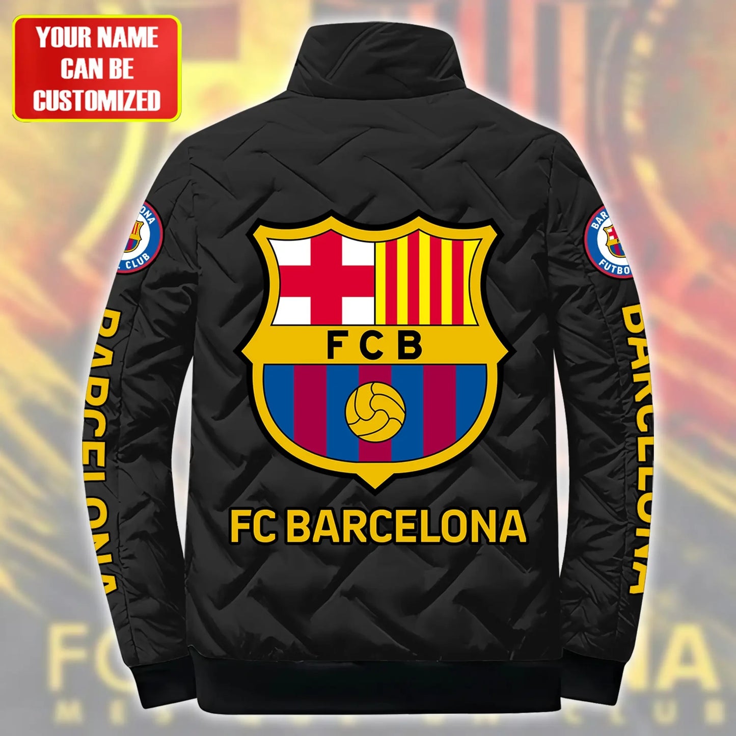 Personalized Barça Padded Cotton Jacket Q111112