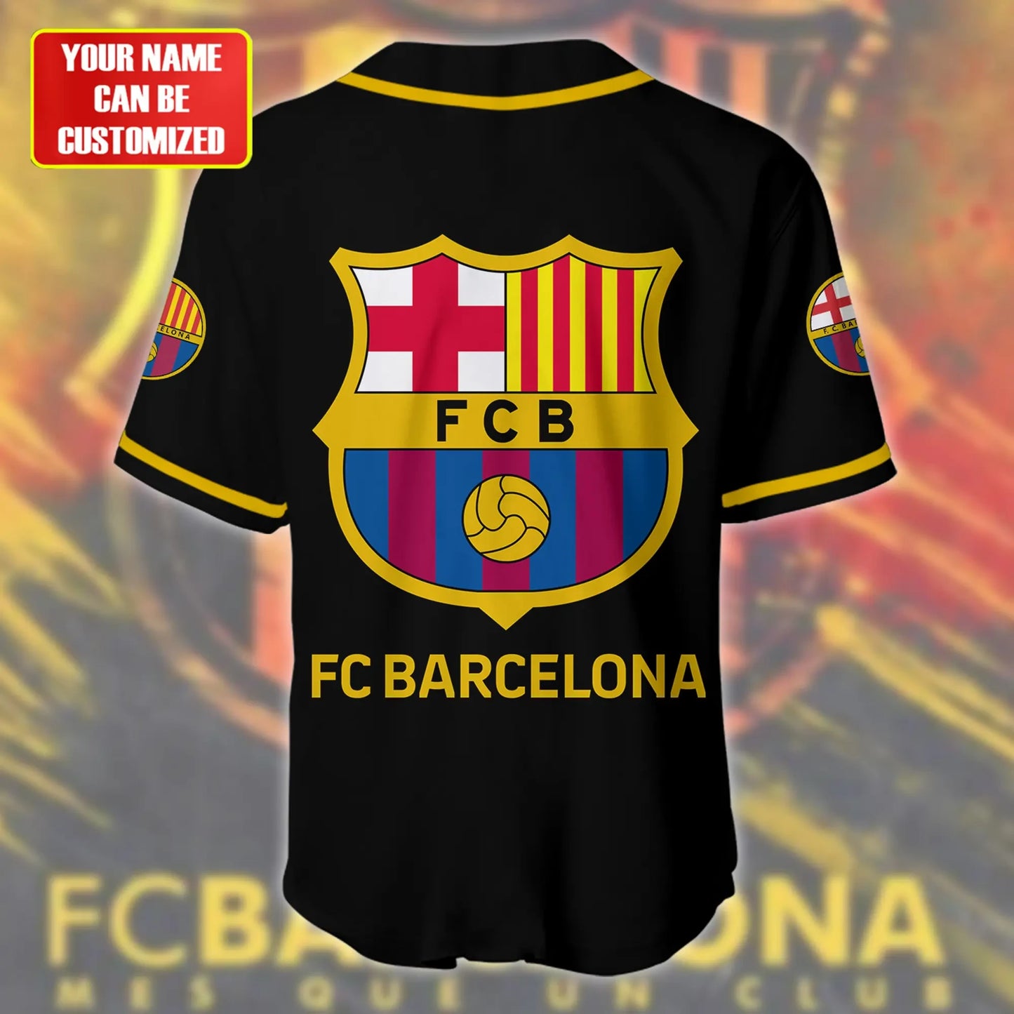 Personalized Barcelona - Baseball Jersey Shirt 3D S121105