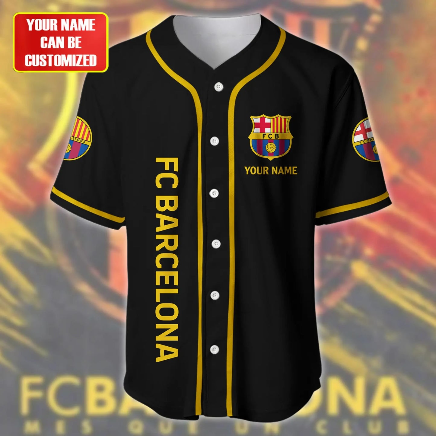 Personalized Barcelona - Baseball Jersey Shirt 3D S121105
