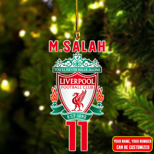 LFC Christmas Tree Ornament Custom Name and Number P111101