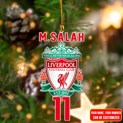 LFC Christmas Tree Ornament Custom Name and Number P111101