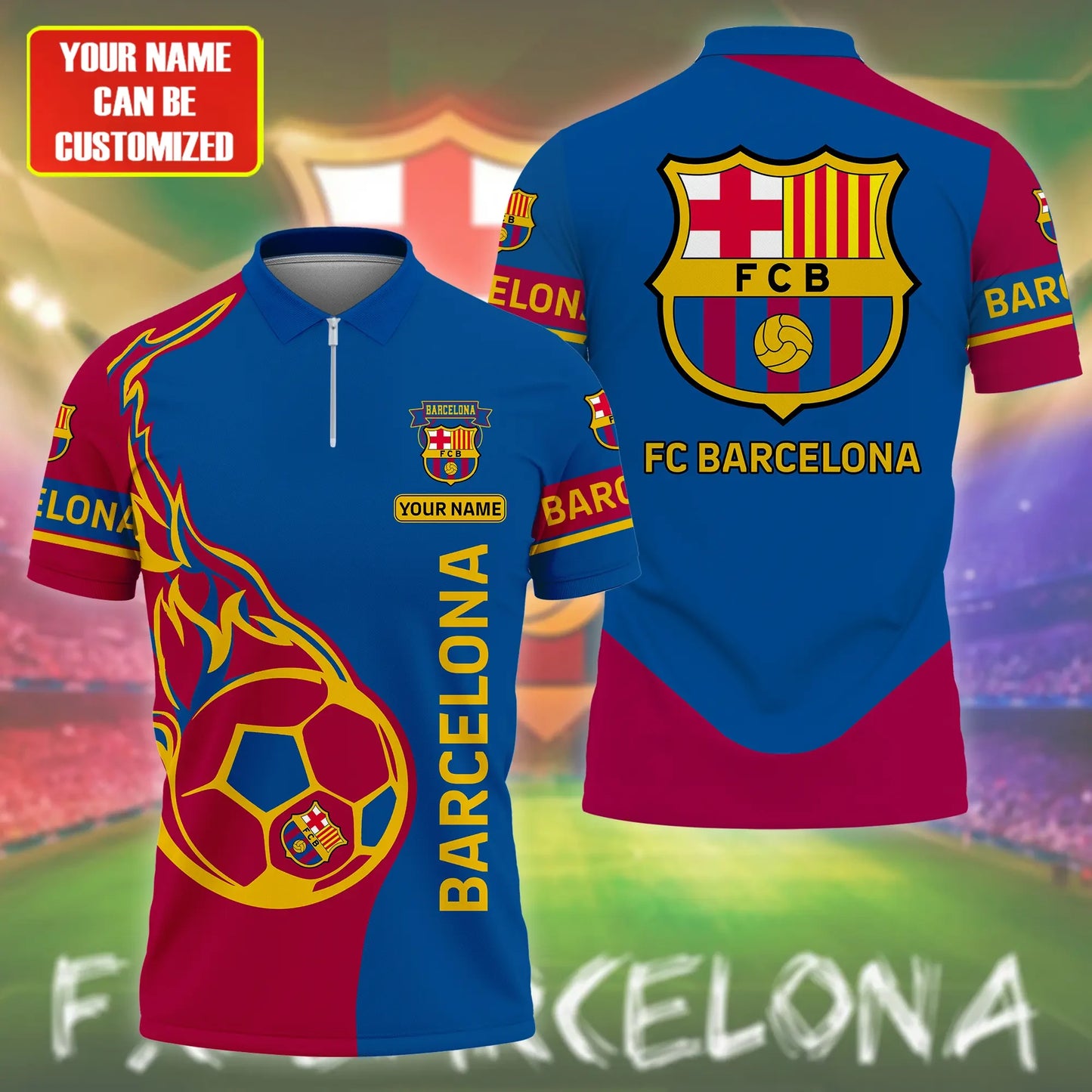 Personalized Barça 3D Full Printing Set , Barça Shirt ,Barça Shirt , Hoodie , Short ,Polo ,hawaii , ... Q121103