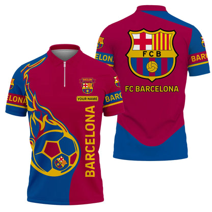 Personalized Barça 3D Full Printing Set , Barça Shirt ,Barça Shirt , Hoodie , Short ,Polo ,hawaii , ... Q121103