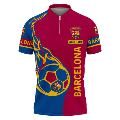 Personalized Barça 3D Full Printing Set , Barça Shirt ,Barça Shirt , Hoodie , Short ,Polo ,hawaii , ... Q121103