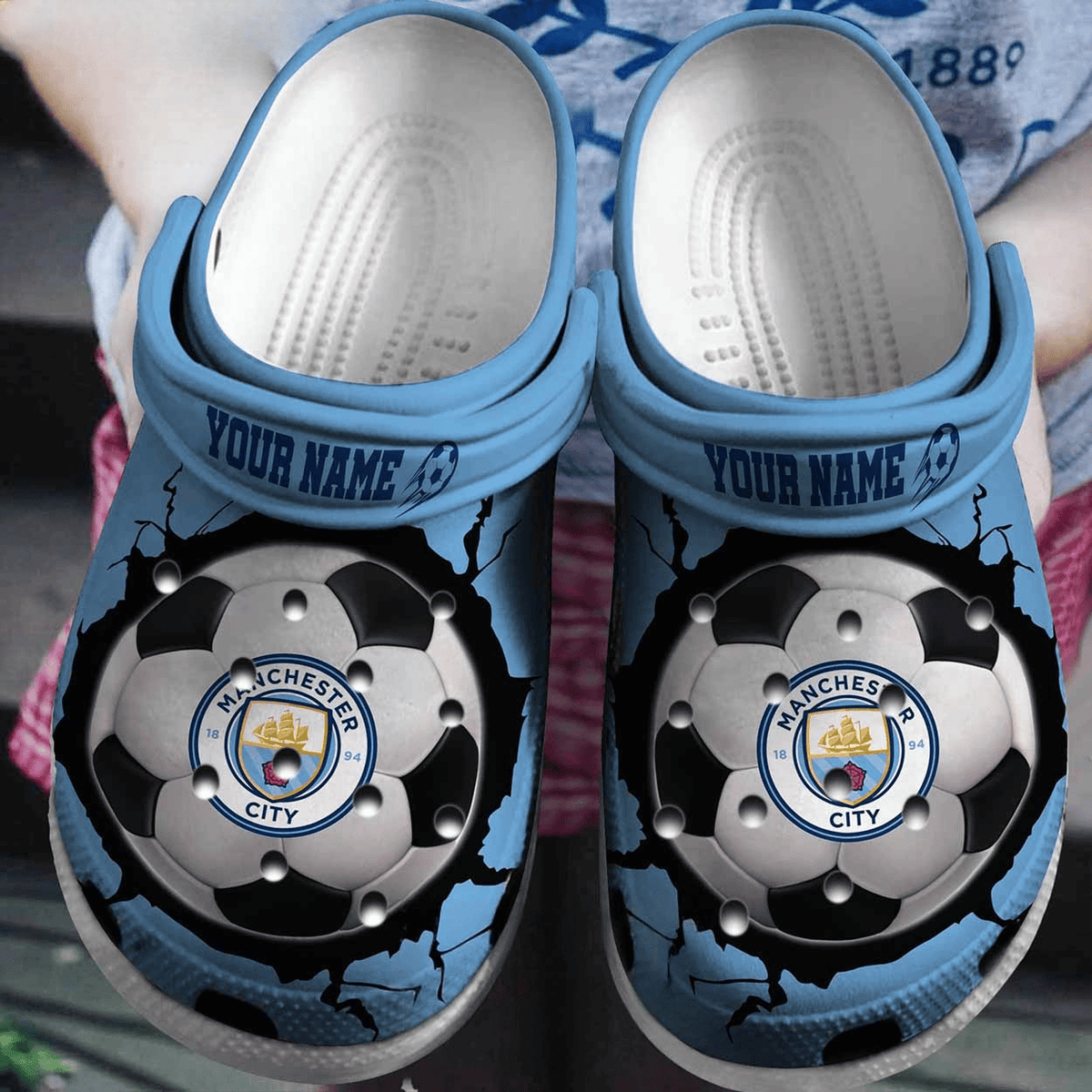 Personalized Manchester City 3D Clog