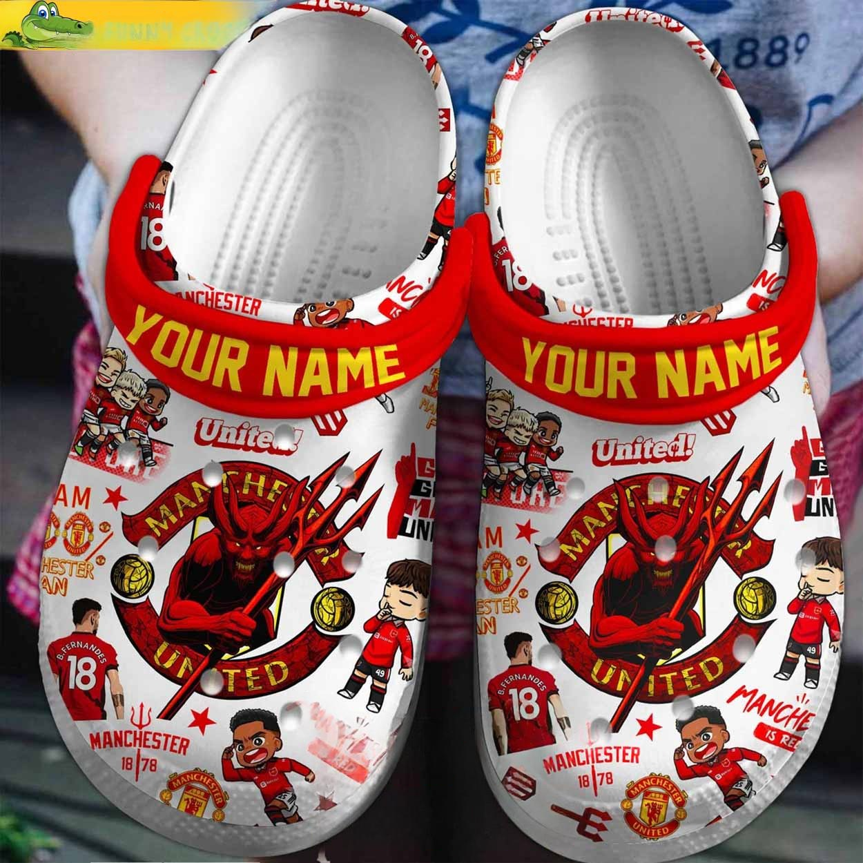 Personalized Manchester United Devils 3D Clog
