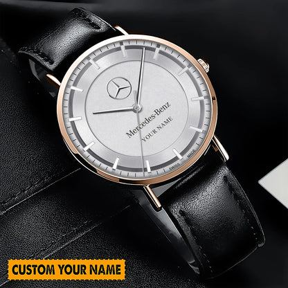 Personalized Mercedes Luxury Quartz Leather Watch P131101