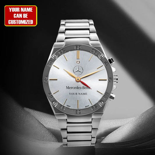 Personalized Merc Luxury Dial Steel Watch P121102