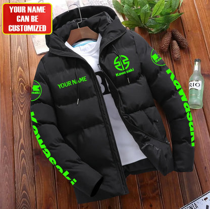 Personalized KW Puffer Jacket With Hood S131105