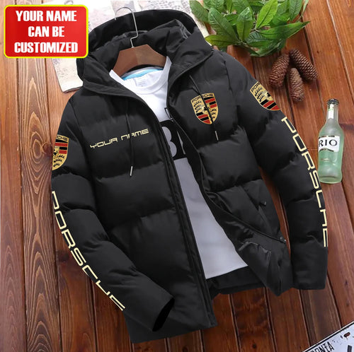 Personalized Pors Puffer Jacket With Hood S131106