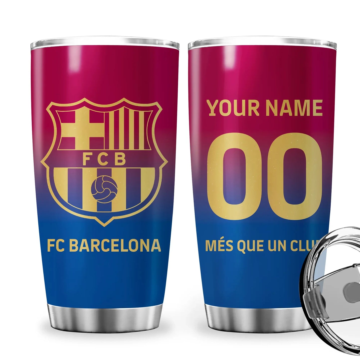 Personalized Barcelona Stainless Tumbler 20oz 30oz Cup QB051107
