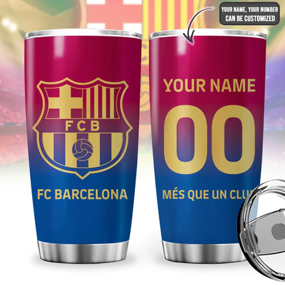 Personalized Barcelona Stainless Tumbler 20oz 30oz Cup QB051107