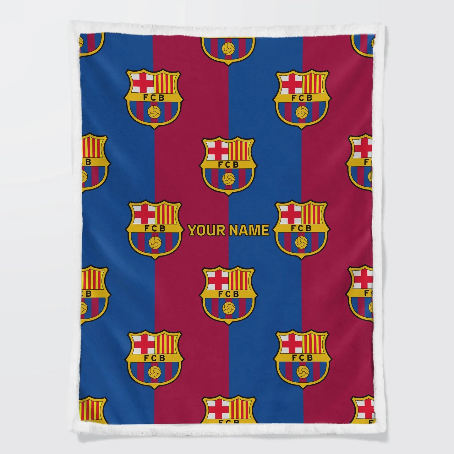 Personalized Barcelona 3D Fleece & Sherpa Blanket P141101