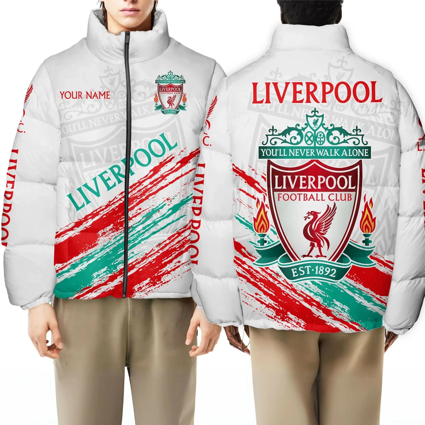 Liverpool Puffer Thermal Stand Collar Jacket Q141103