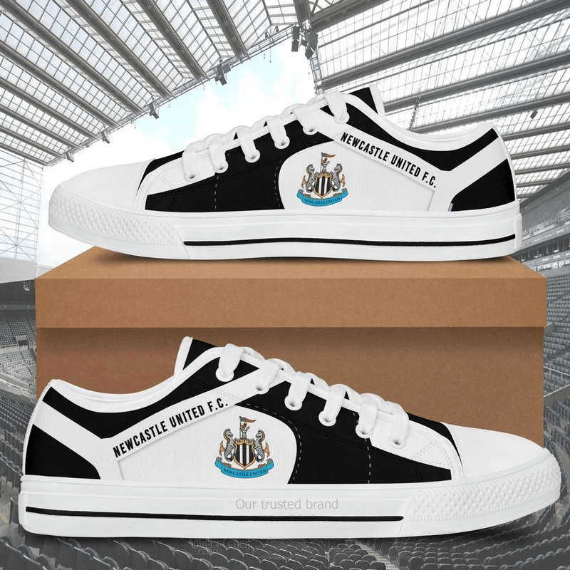 Newcastle United Low Top Custom Canvas Shoes
