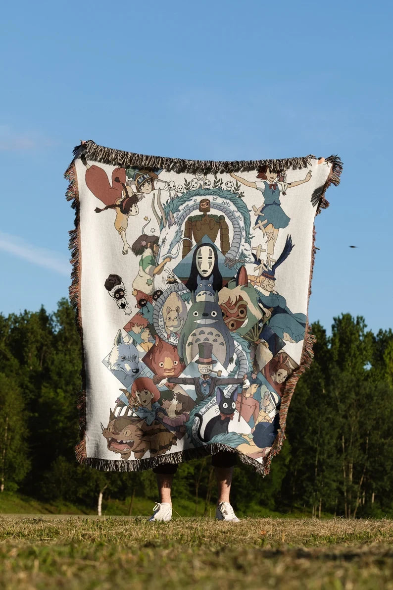 GB Manga Blanket | Anime Merch | Suitable As Snuggle Blanket Or Woven Wall Hanging