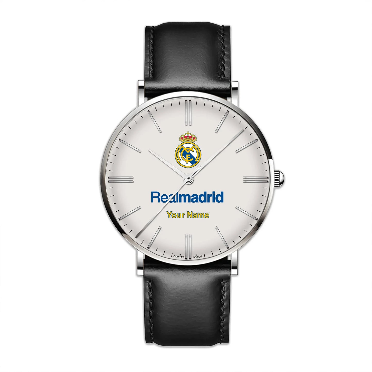 Personalized Real madrid FC Quartz Leather Watch P161102
