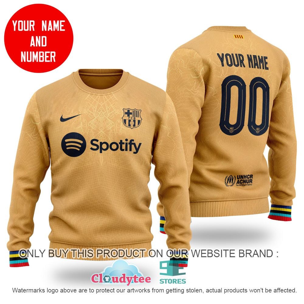 Personalized Barça Q9 Ugly Christmas Sweater , Unisex Wool Sweater Q281112