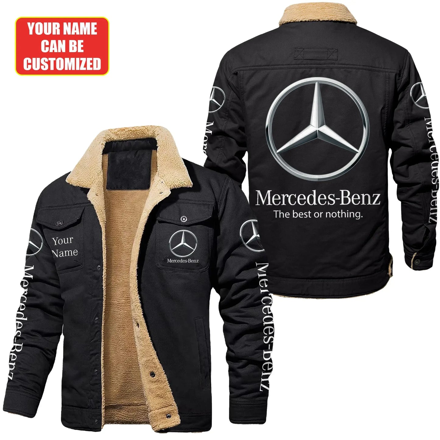 Personalized Merc Fleece Thermal Cotton Jacket S161106