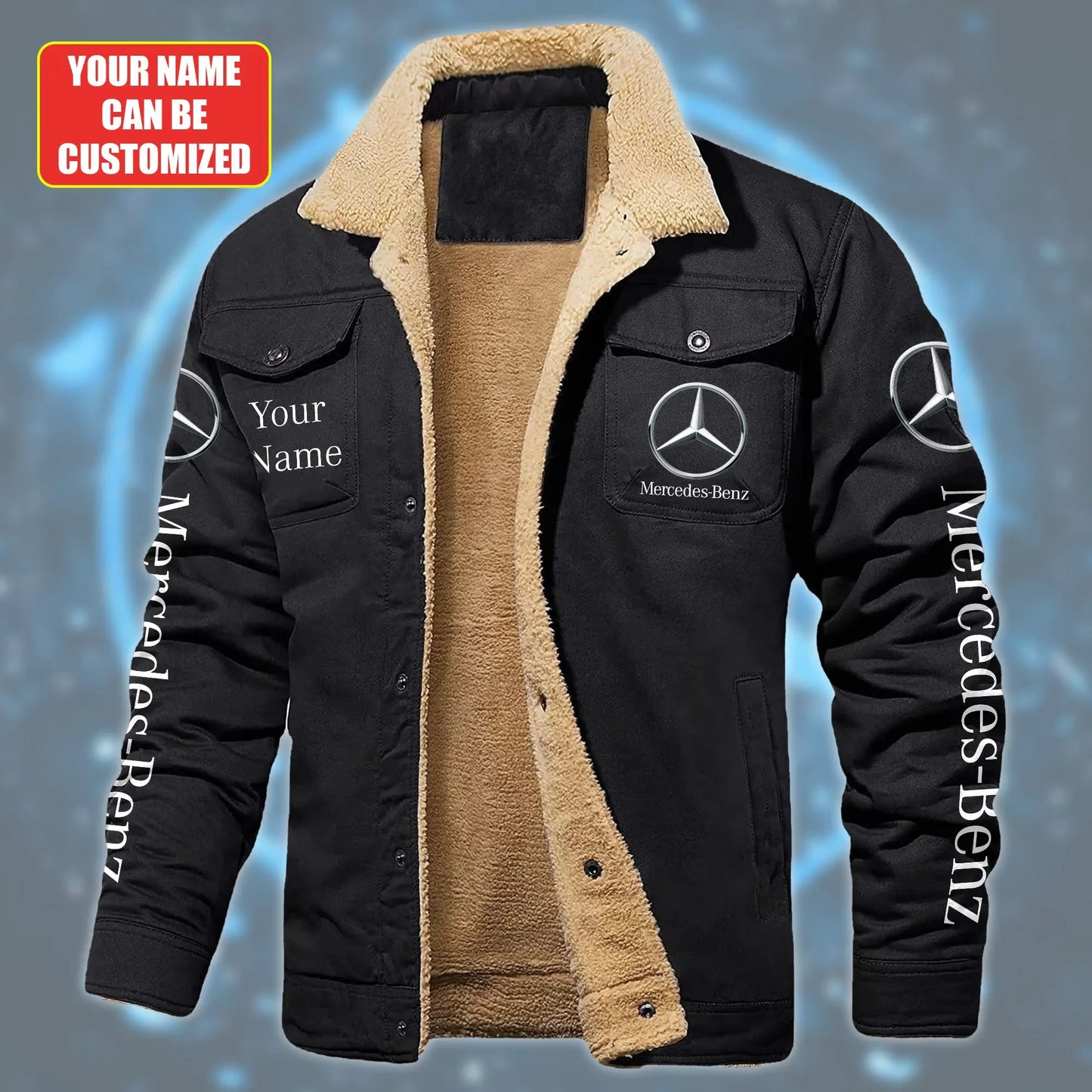 Personalized Merc Fleece Thermal Cotton Jacket S161106