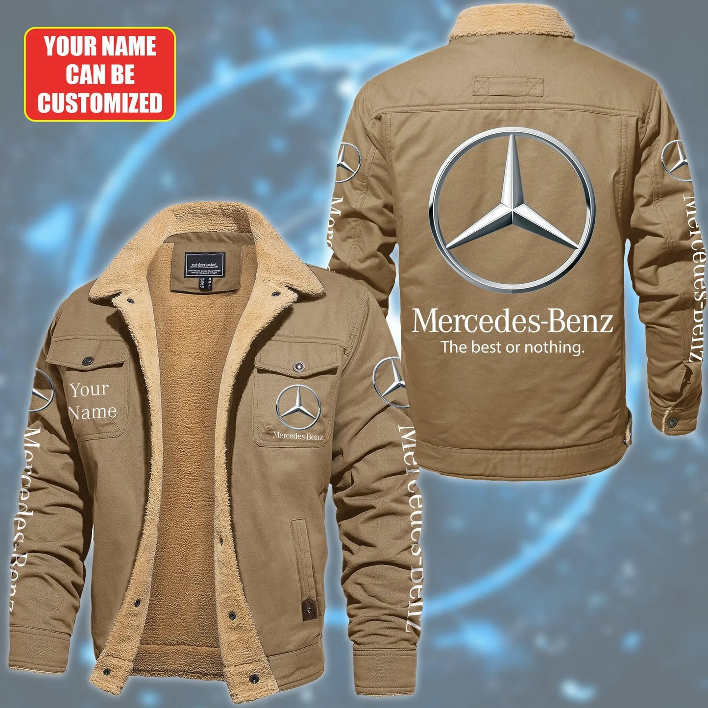 Personalized Merc Fleece Thermal Cotton Jacket S161106