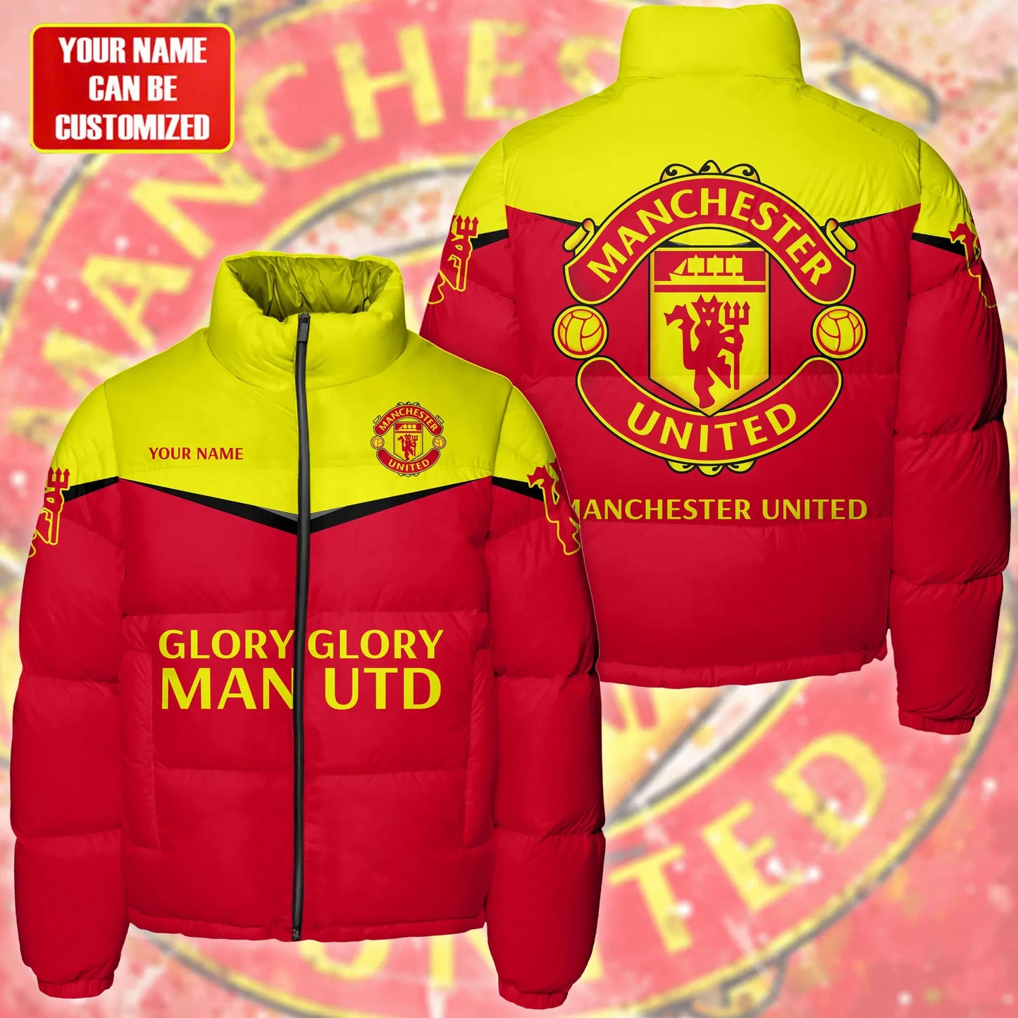 Manchester United Puffer Thermal Stand Collar Jacket Q201101