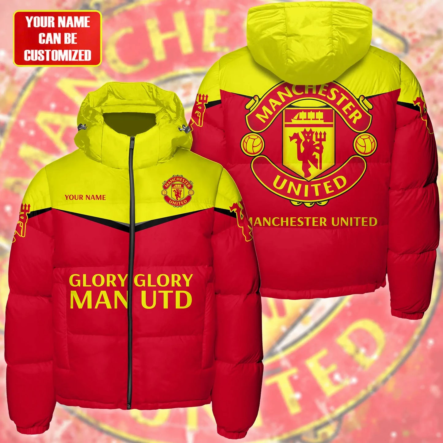 Manchester United Puffer Thermal Stand Collar Jacket Q201101