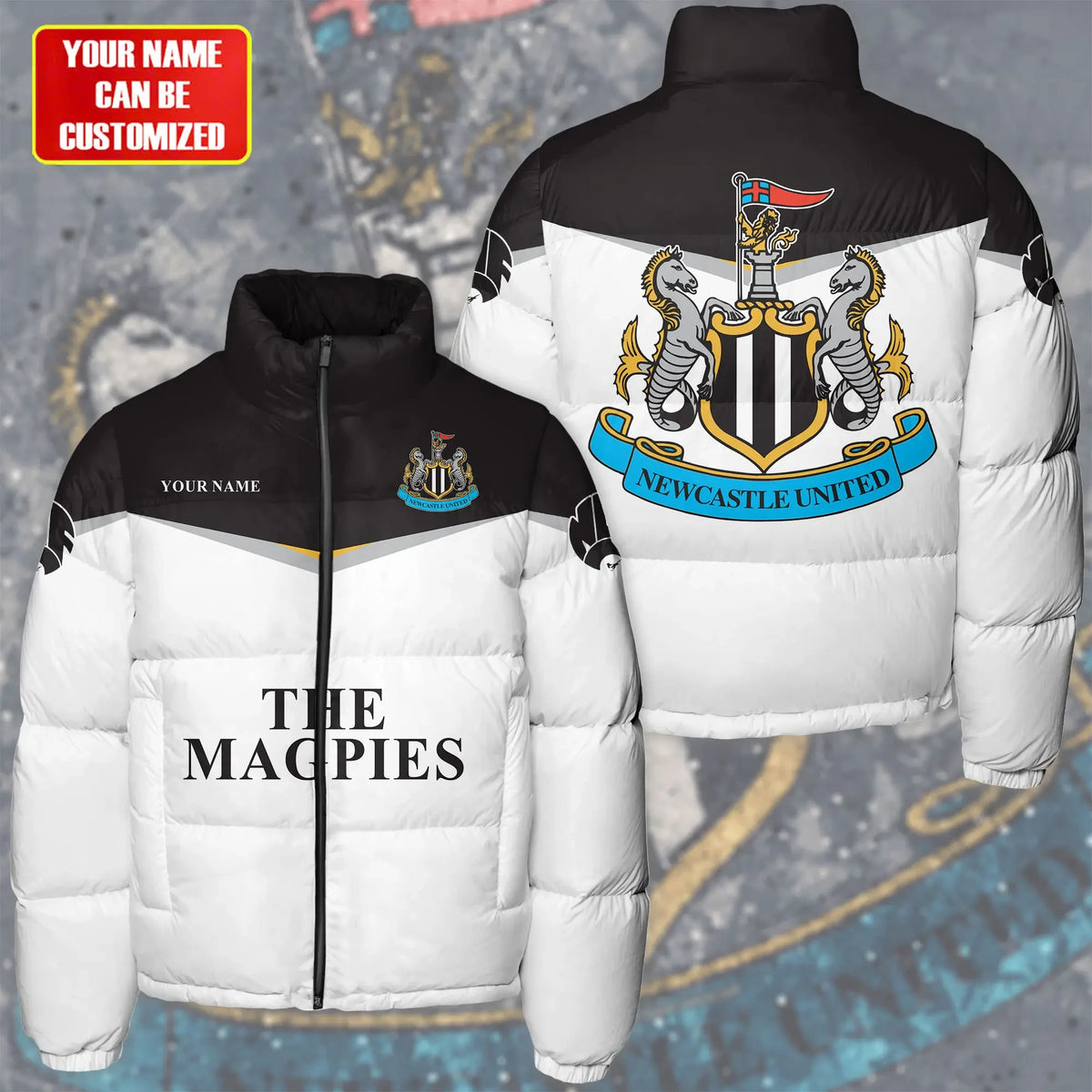 Newcastle United Puffer Thermal Stand Collar Jacket Q201102