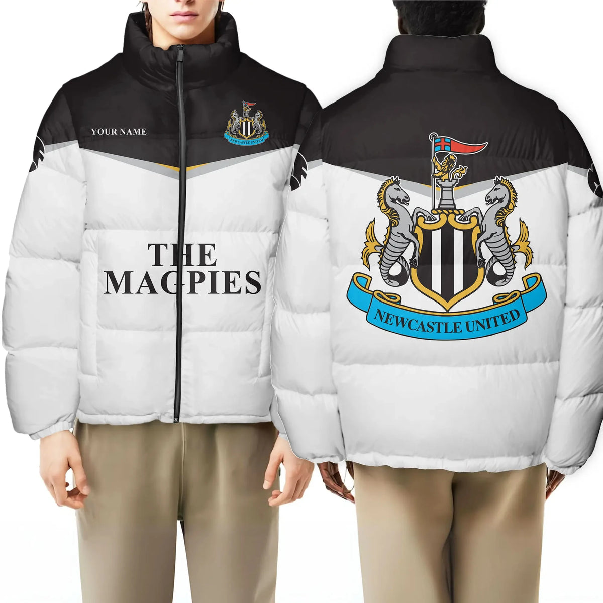 Newcastle United Puffer Thermal Stand Collar Jacket Q201102
