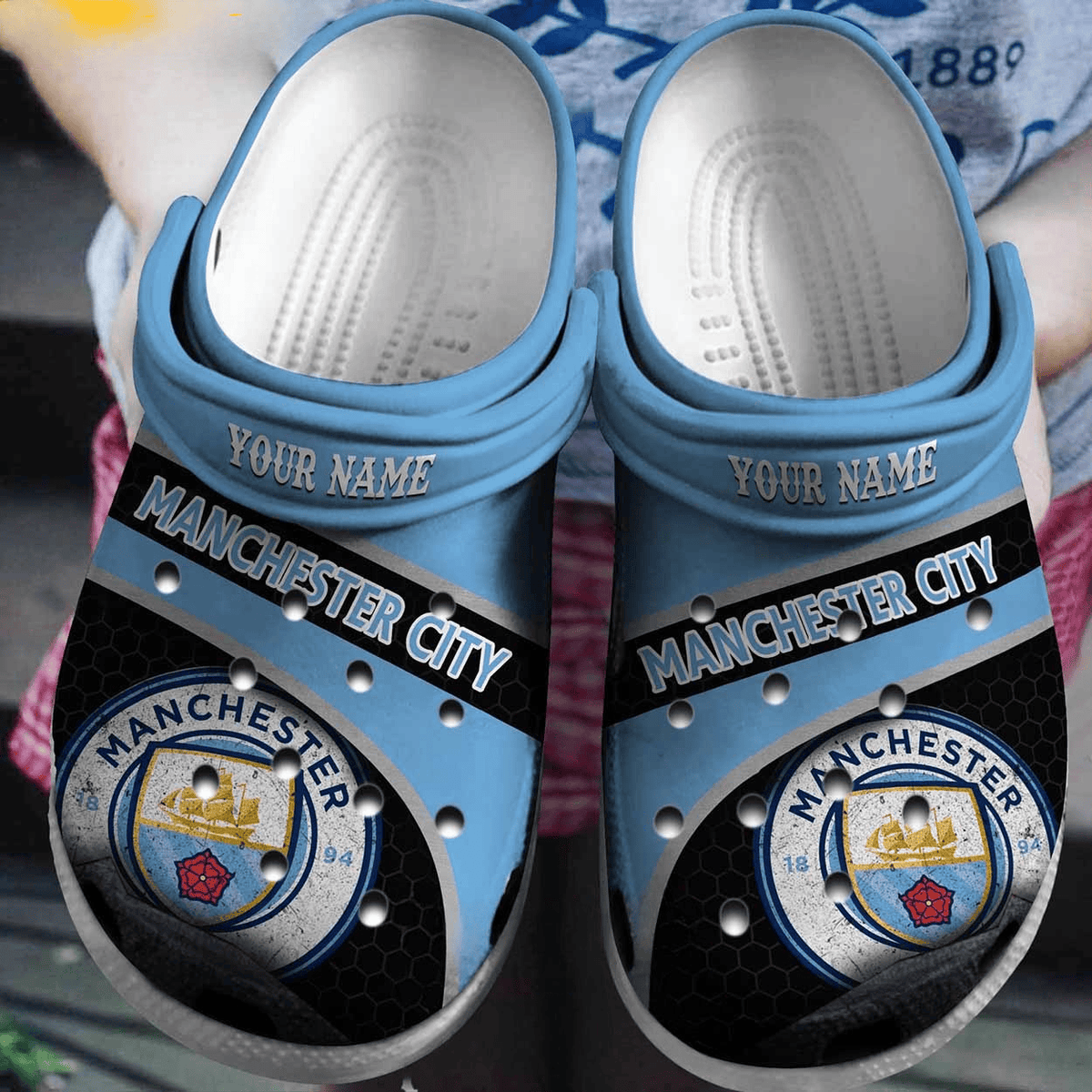 Personalized Manchester City V4 3D Clog