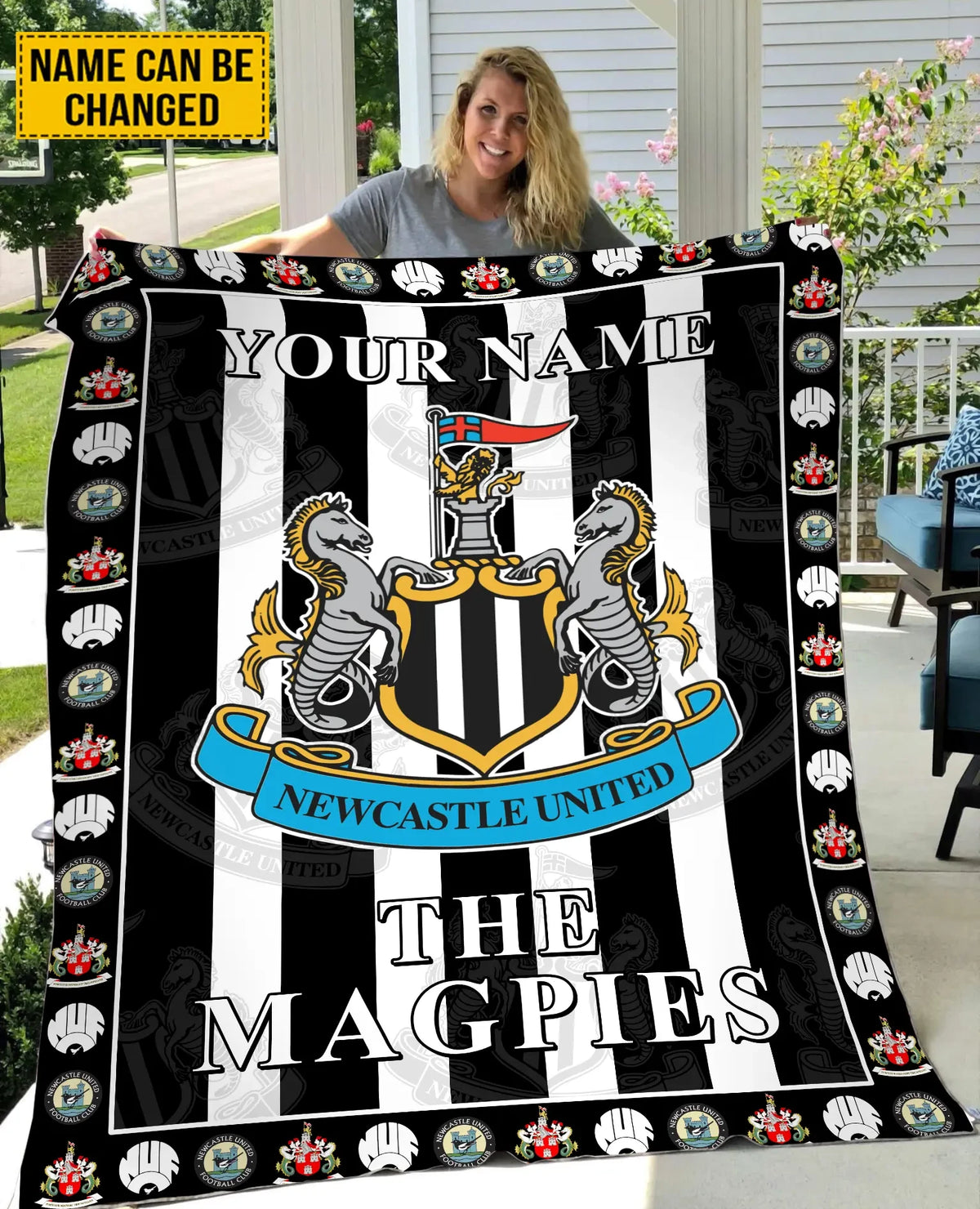 Newcastle United 3D Fleece Blanket Q201103