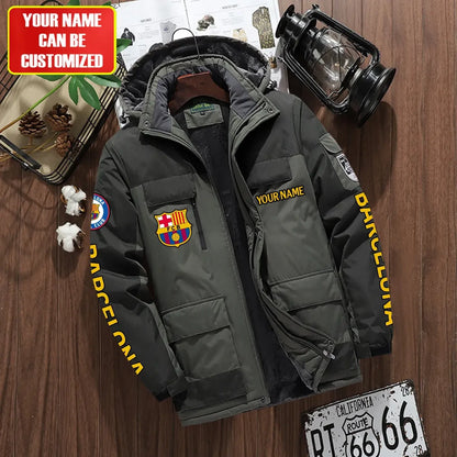 Personalized Barça Parka Winter Jacket V2