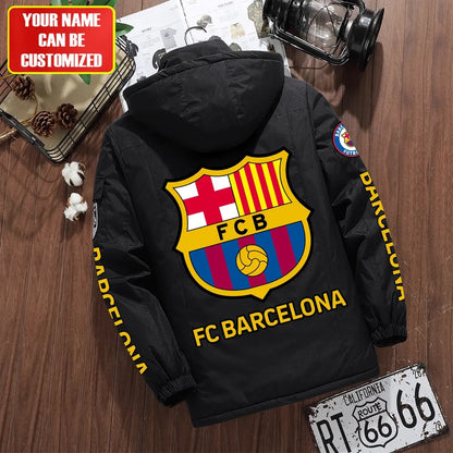 Personalized Barça Parka Winter Jacket V2