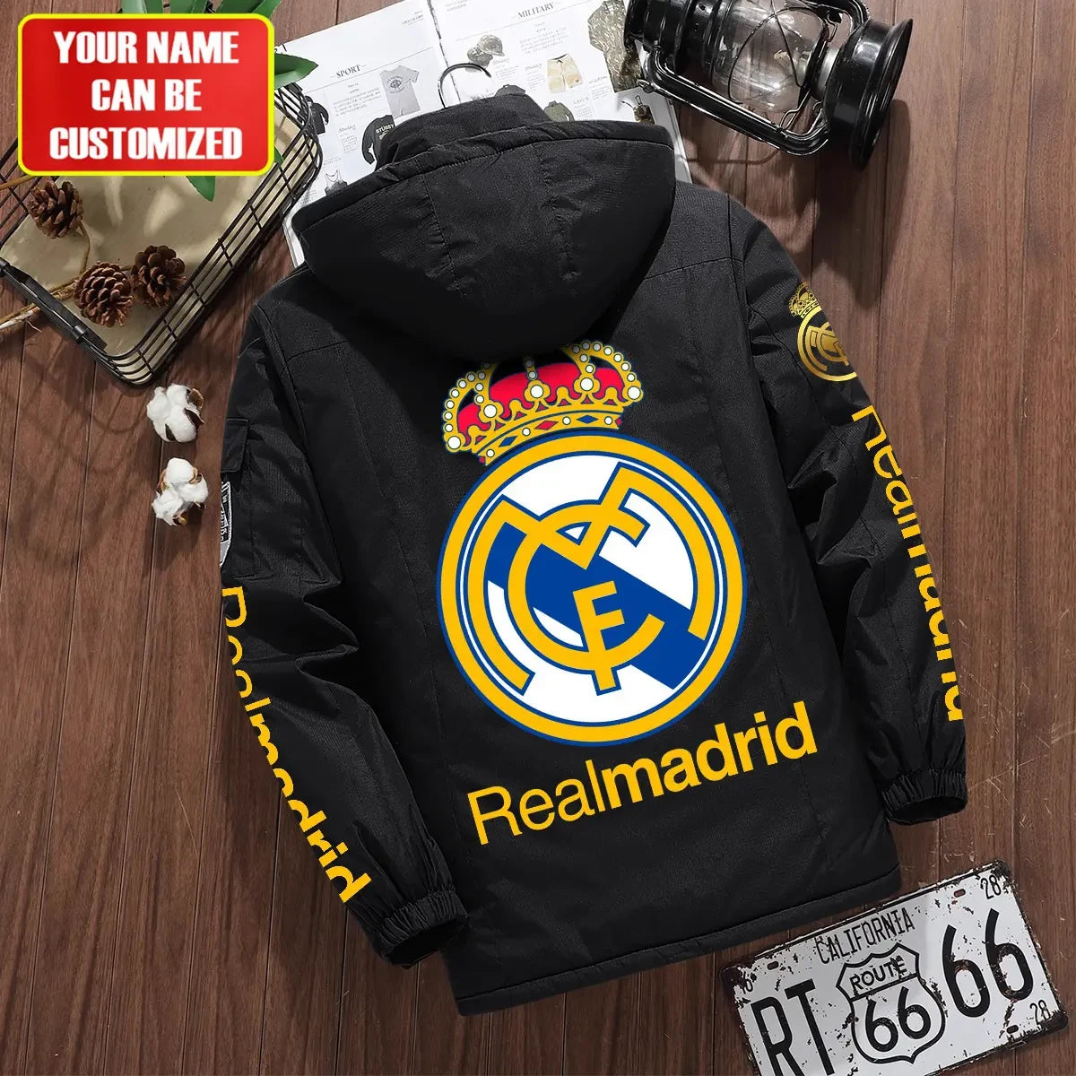 Personalized Real Madrid Parka Winter Jacket V2 S191107