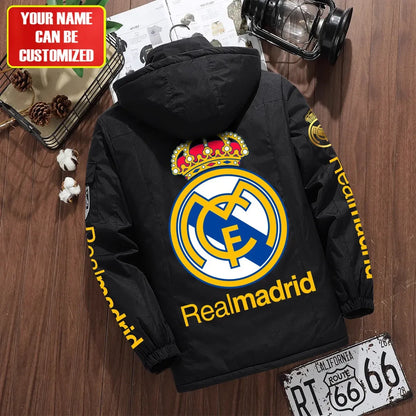 Personalized Real Madrid Parka Winter Jacket V2 S191107