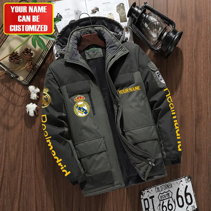 Personalized Real Madrid Parka Winter Jacket V2 S191107