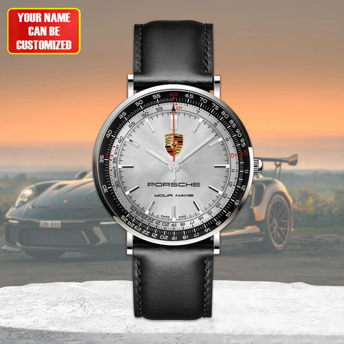 Personalized Pors Luxury Quartz Leather Watch