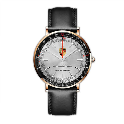 Personalized Pors Luxury Quartz Leather Watch