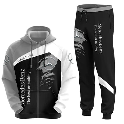 Personalized Mercedes 3D All over Printed Hoodie and Sweatpants set