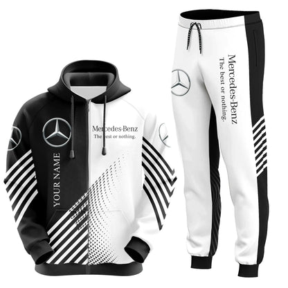 Personalized Mercedes 3D All over Printed Hoodie and Sweatpants set