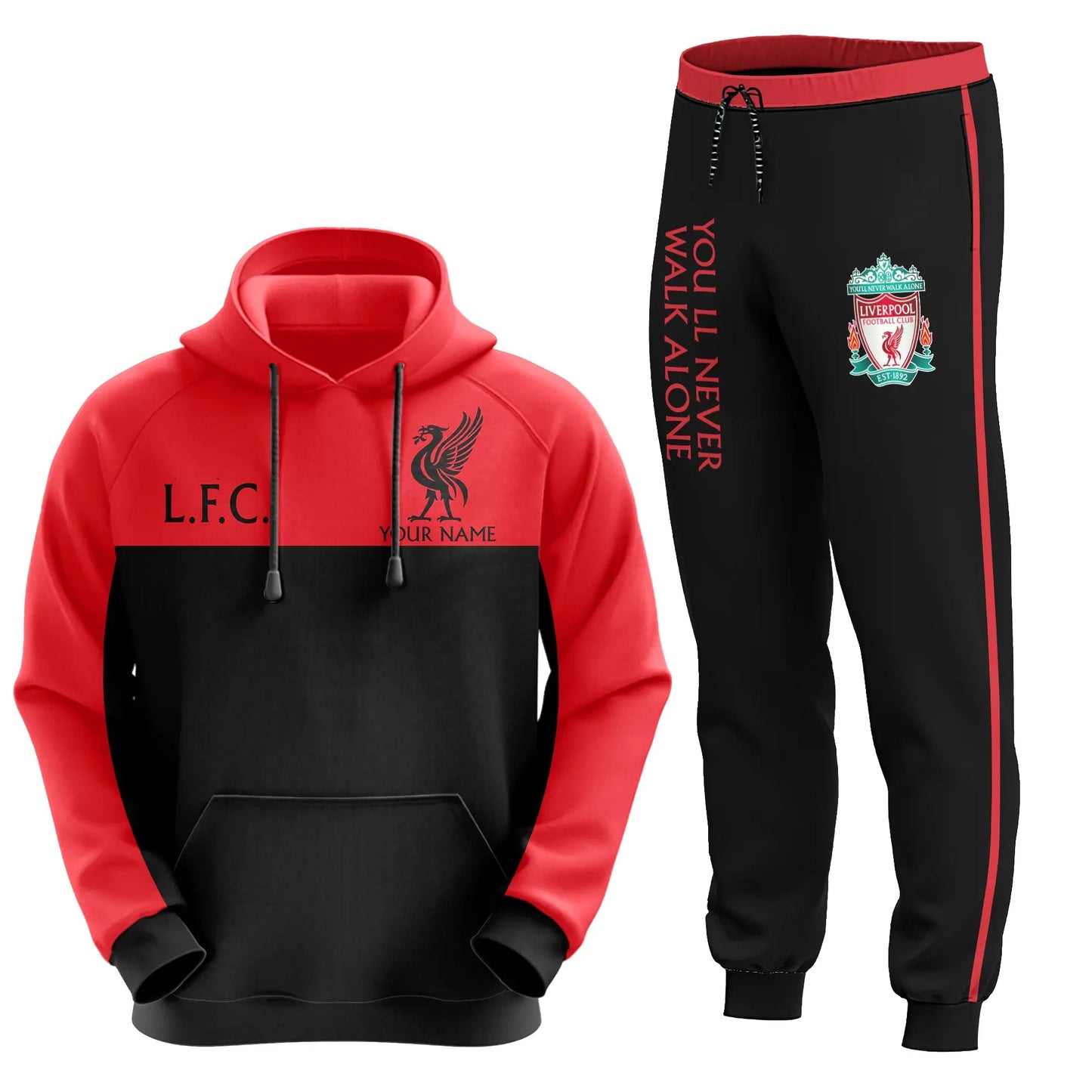 Personalized Liverpool 3D All over Printed Hoodie and Sweatpants set S201102